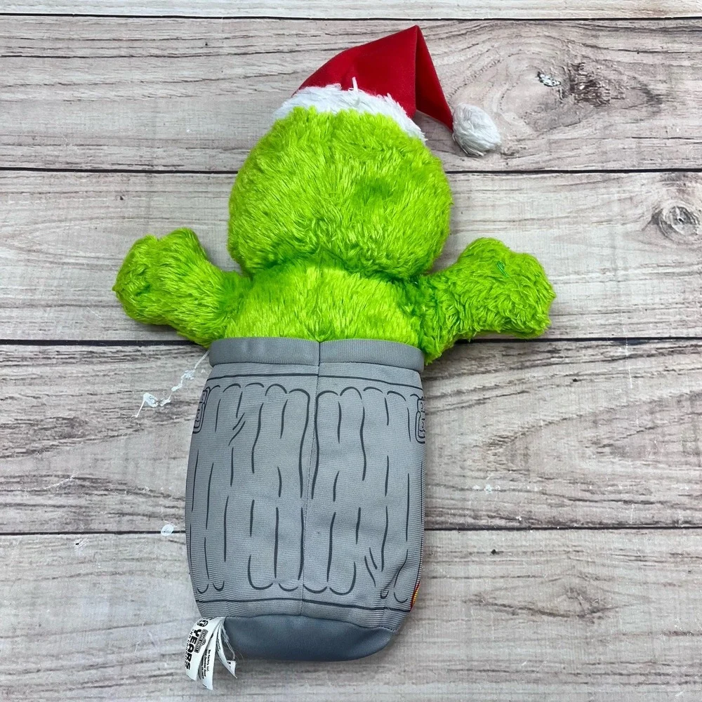 Sesame‎ Street Oscar The Grouch In Trash Can Plush Lg 18in Scram Stuffed Animal